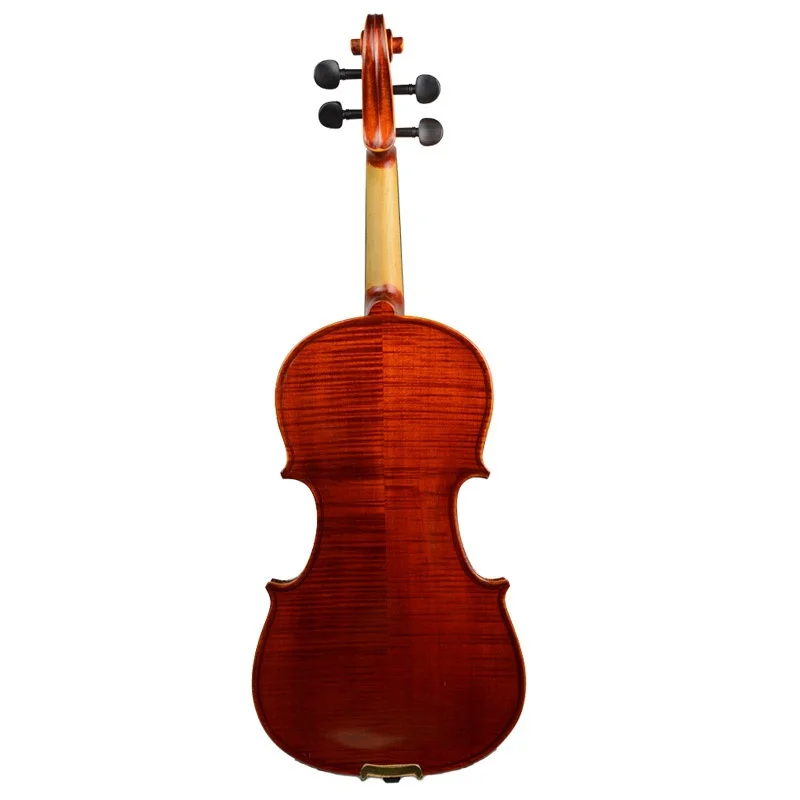 Скрипка Solidwood 4/4 скрипка ель Топ пылающий задний Набор мощный звук скрипка