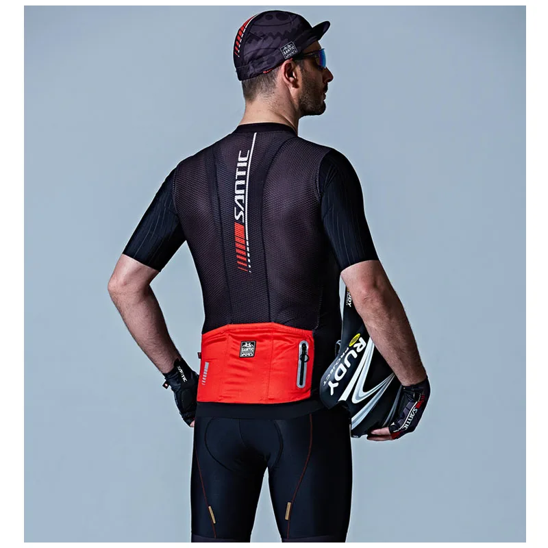 Santic Pro Велоспорт Джерси мужские летние с коротким рукавом MTB дорожный велосипед