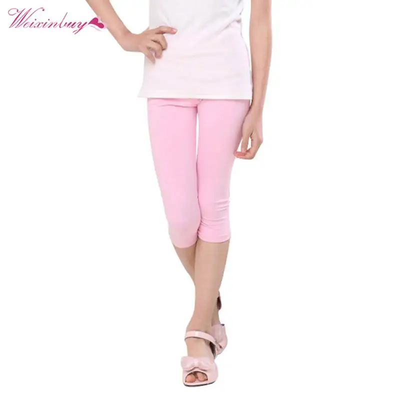 Леггинсы WEIXINBUY для маленьких девочек хлопковые эластичные облегающие