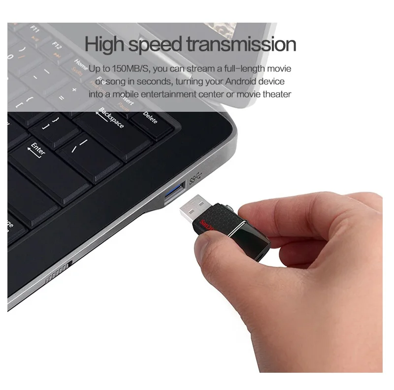 Sandisk OTG флэш-накопитель 16 Гб двойной накопитель Micro Usb 3,0 DD2 U диск Флешка карта памяти