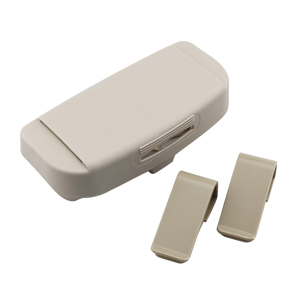 Upgrade Beige Автомобильный держатель для очков Чехол для солнцезащитных очков Органайзер коробка для Chevrolet Cruze седан хэтчбек Malibu Trax Captiva Lacetti Aveo Epica - Название цвета: Upgrade Beige