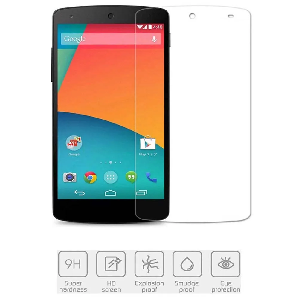Ультратонких Премиум Закаленное Стекло пленка для LG Google Nexus 5 Nexus5 D820 D821 EM01L Экран