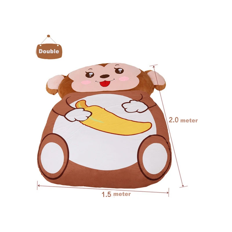 Fancytrader Cartoon Animal Monkey Plush Tatami Giant Stuffed Soft Beanbag Bed Carpet Mat Sofa Double Single Available | Игрушки и хобби