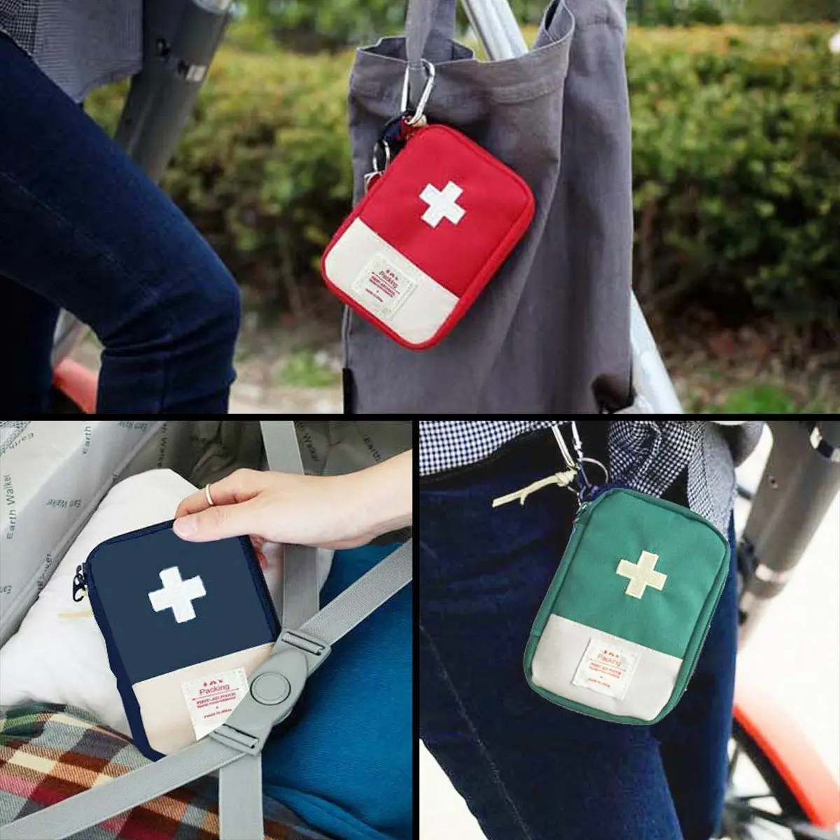 

Mini Emergency Survival First Aid Kit Pack Travel Medical Sports Bag Case Pouch