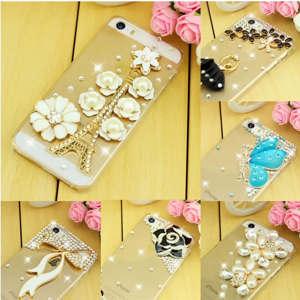 Новинка 2015 Роскошный чехол со стразами и бриллиантами для iPhone 4 iphone Жесткий Чехол