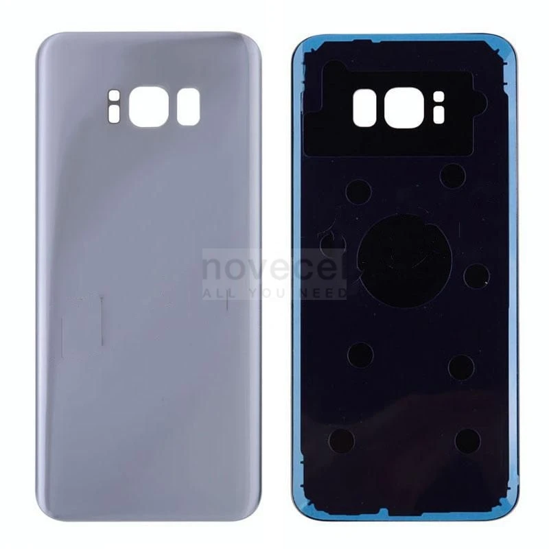 Silver Задняя крышка батарейного отсека для samsung Galaxy S8+ G955-серебристый/серый/синий/золотой/черный/розовое золото - Цвет: Silver