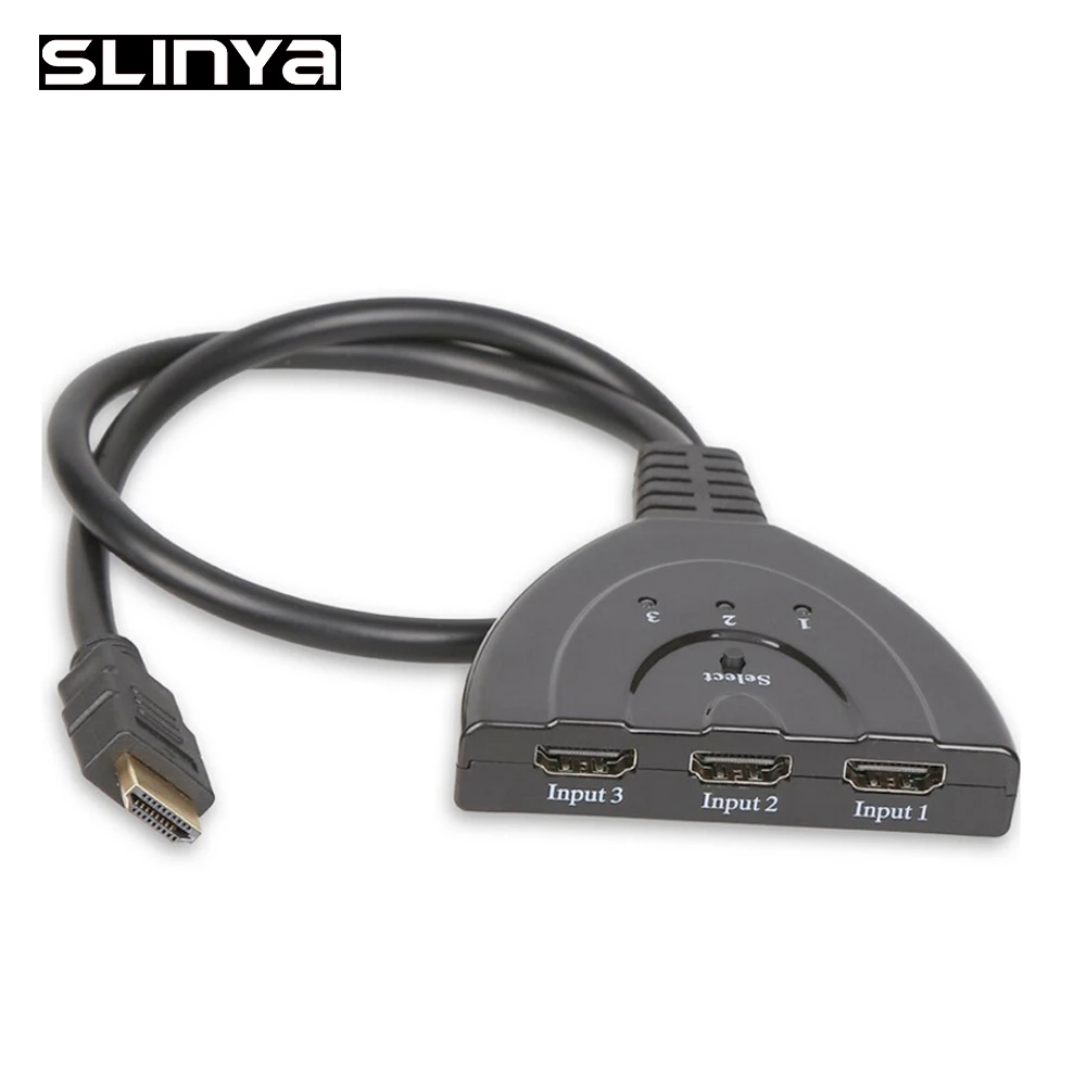 3 порта Переходник HDMI разветвитель кабель 4K * 2K 1080P Коммутатор переключатель в 1