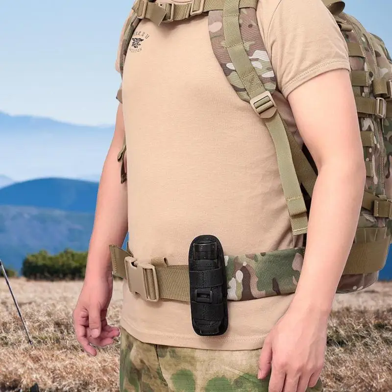 Уличная тактическая Сумка Molle поворотный на 360 градусов чехол для фонарика