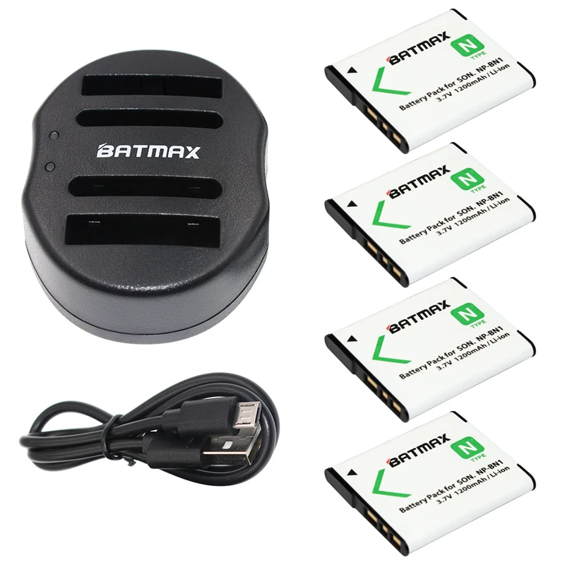 4 шт./упаковка двойное зарядное устройство USB для SONY DSC TX9 T99 WX5 TX7 TX5 W390 W380 W350 W320 W360 QX100