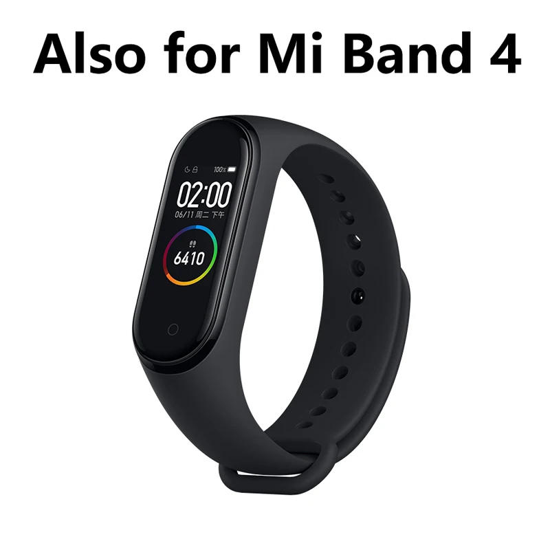 Ремешок для Xiaomi Mi Band 4 ремешок Смарт-аксессуары браслет для Xiaomi Mi band 4 ремешок Смарт-браслет Mi Band 3 Браслет 13 цветов