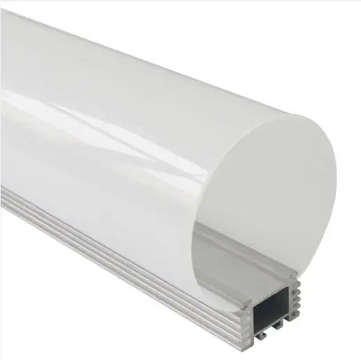 Круглый алюминиевый светодиодный светильник диаметр 80 мм линейный с опалом