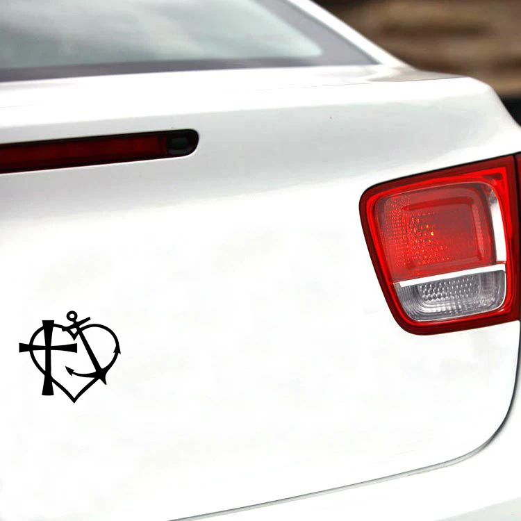 God Is My Anchor Car Window виниловая наклейка на мотоцикл бампер для автомобиля окно