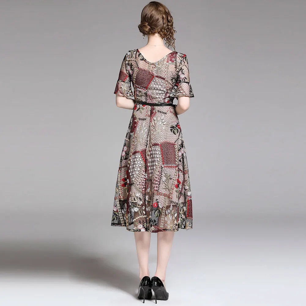 Женские вечерние платья Borisovich элегантное винтажное длинное платье с цветочной