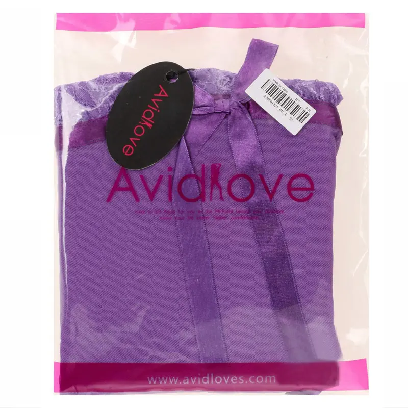 Женское кружевное нижнее белье Avidlove летняя ночная рубашка с треугольным вырезом