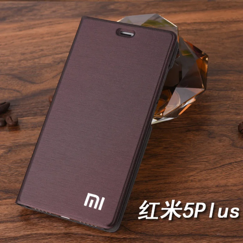 For Xiaomi Redmi 5 Plus Case Luxury Slim Style Flip Leather Wallet 5.99&quot Card Holder Phone Bag | Мобильные телефоны и
