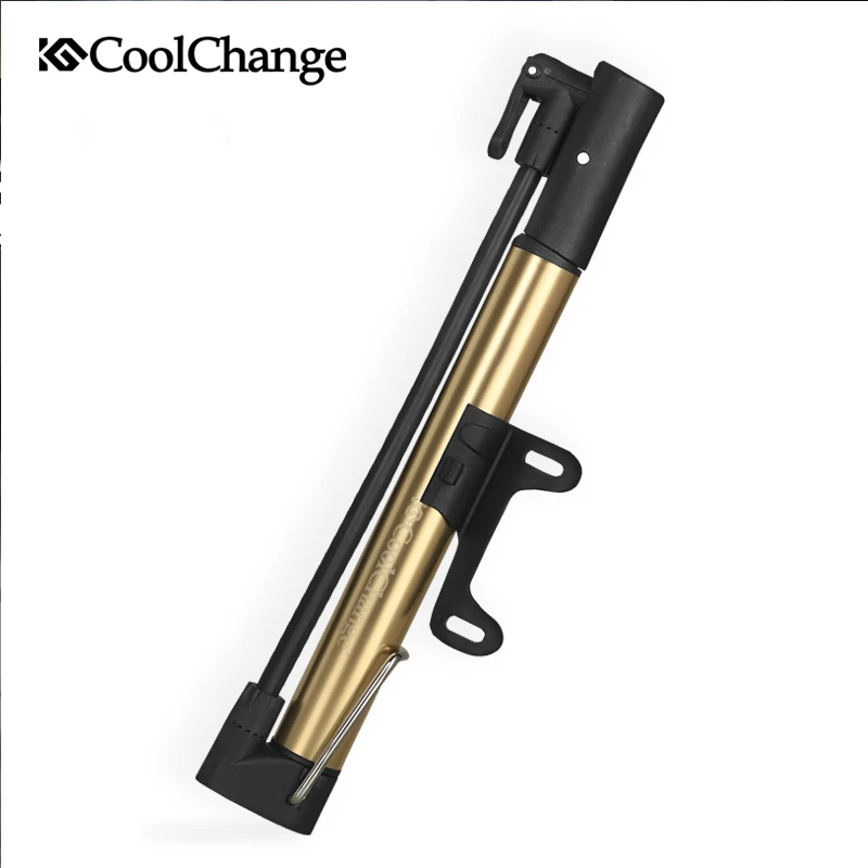 CoolChange Bicycle Pump Aluminum Alloy Mini Portable Light Air For Bike Tire Inflator Schrader Presta Valve Cycling | Спорт и