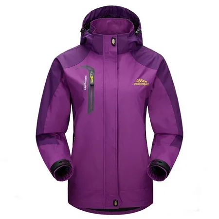 purple LOMAIYI, куртка с капюшоном размера плюс 4XL, женская, осенняя, зимняя, теплая, водонепроницаемая, пальто, женская ветровка, женские зимние куртки, AW119 - Цвет: purple
