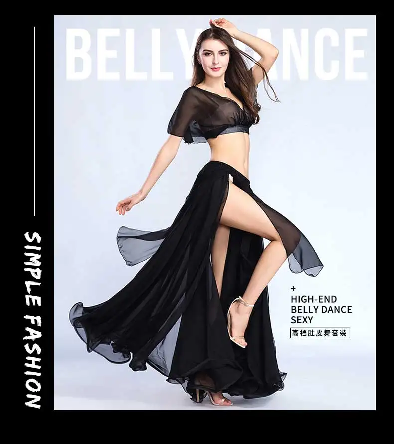 Hot Sale Free Shipping New Women's belly dance set costume belly dancing clothes sexy fashion girl bellydance Chiffon Top skirts