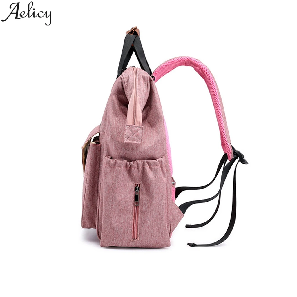 Aelicy, модная сумка для мам, сумка для подгузников, заряжаемая, большая емкость, высокое качество, сумка для кормления, дорожная сумка на плечо, рюкзак, Mochila, водонепроницаемая