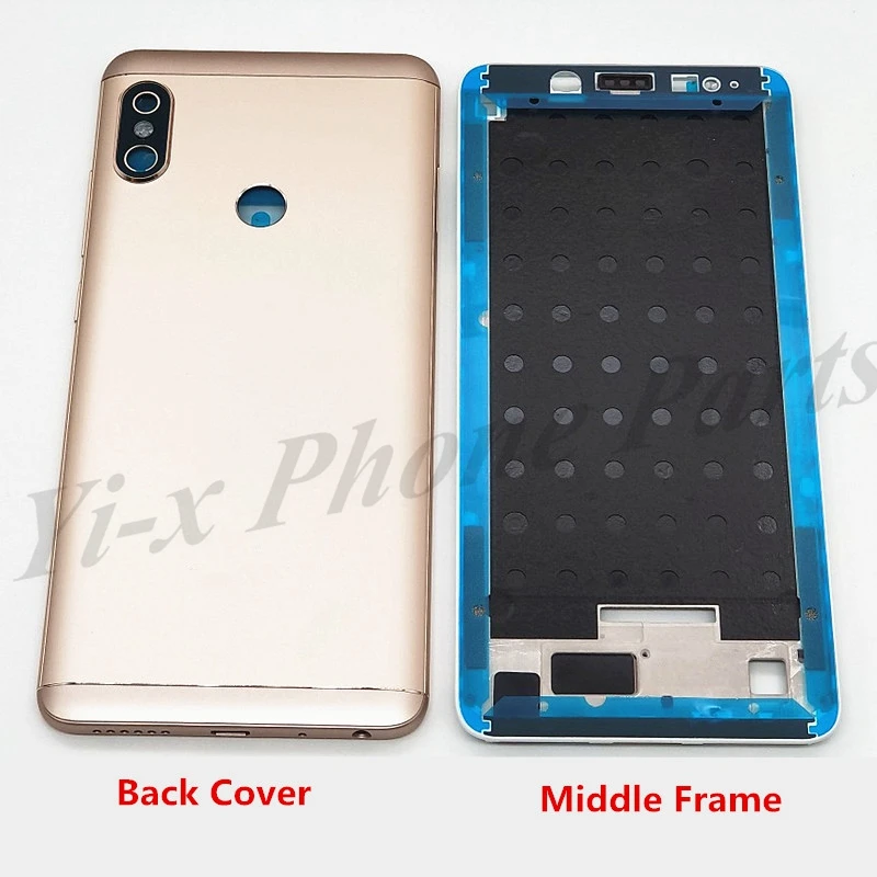 

Back Battery Cover Door Housing Middle Faceplate Frame Replacement Parts for Xiaomi Redmi Note 5