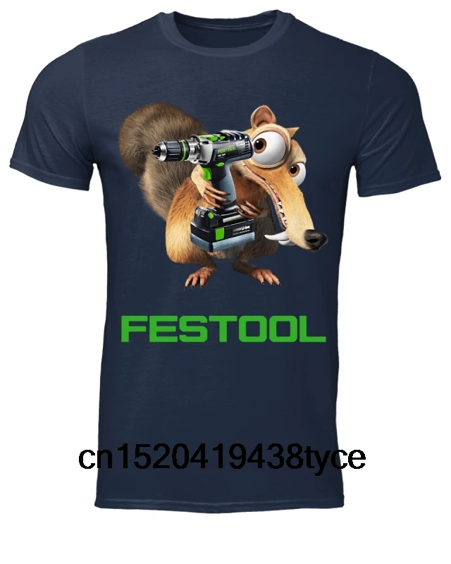 Классическая мужская футболка Festool Tool с принтом футболки для мужчин повседневные