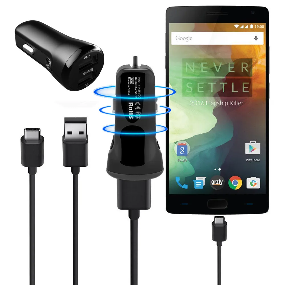 Тип C автомобильное зарядное устройство USB 3,1 адаптер для Nexus 6 P/5X OnePlus 2 MacBook BK для huawei для Xiaomi Mi для Iphone для samsung Qi N