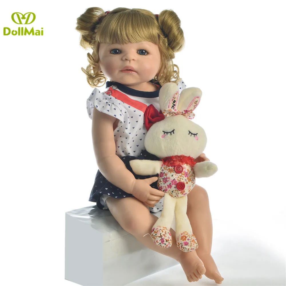 

55cm bebes reborn de silicone realBaby alive Doll Toys Vinyl Newborn Princess girl toddler doll for children gift boneca reborn