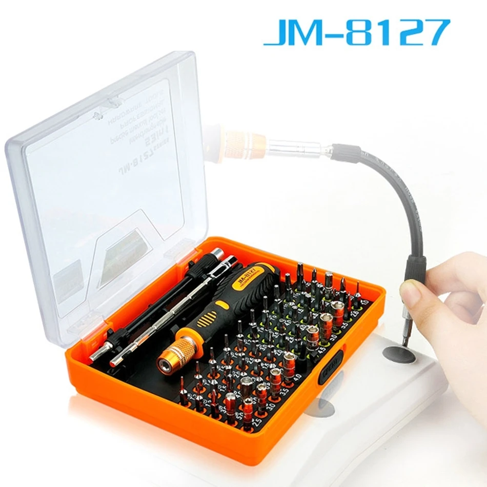 JAKEMY jm 8127 Precision 53 в 1 многоцелевой магнитного Отвёртки набор разбирать бытовой
