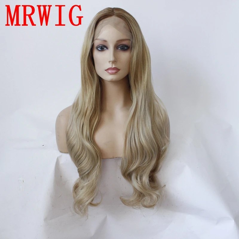 MRWIG длинные пикантные вьющиеся каштановые ombre 27 # Смешанная 613 синтетический парик