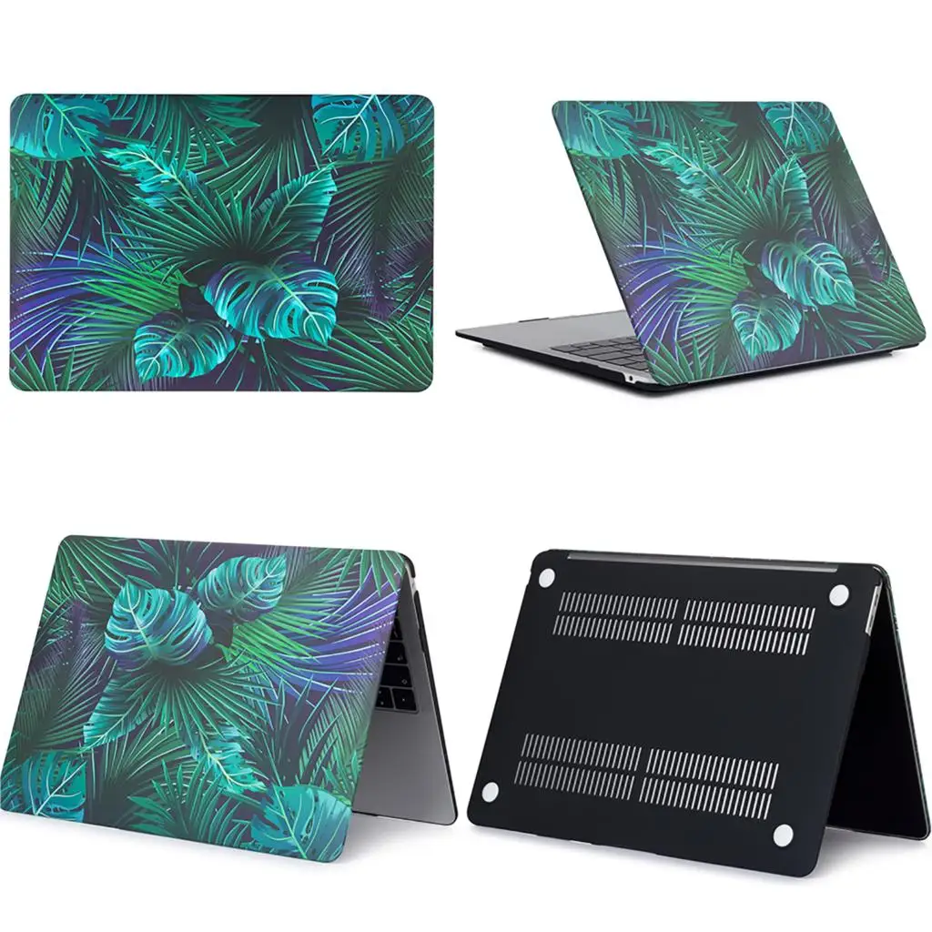 Чехол для ноутбука MacBook Air 13 A1932 touch ID Чехол Pro 13 15 retina 11 12 дюймов Чехол с сенсорной панелью A1706 A1707 A1989 A1990 - Цвет: Palm leaf