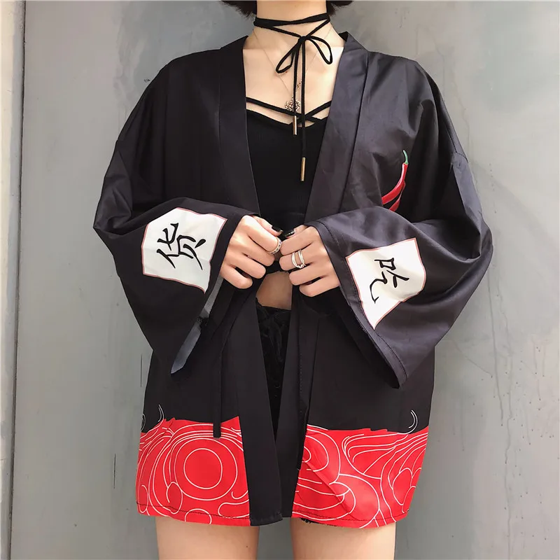 Женское кимоно кардиган Haori свободное в японском стиле на лето 2019|Одежда Азии и