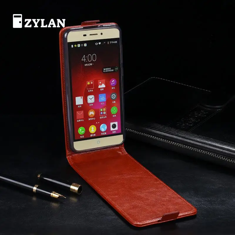 Чехол-книжка ZYLAN для zte V5 Pro 5,", высококачественный кожаный чехол-книжка для zte V5 Pro, защитный чехол для телефона и бесплатный подарок