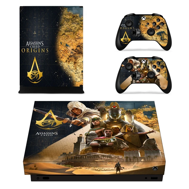 Homereally Наклейки Xbox One X Стикеры кожи для Microsoft Xbox One скины Вашему вниманию Assassin'screed для Xbox One X консоли и контроллер