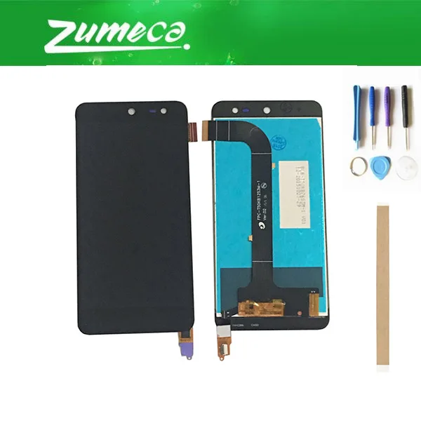 Сменный сенсорный ЖК экран для Micromax Canvas Xpress 2 E313 5 дюймов черный цвет с лентой и