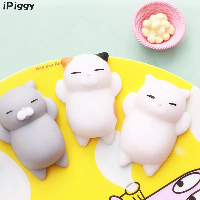 Сжимаемые антистрессовые игрушки Mochi мягкие липкие для домашних животных