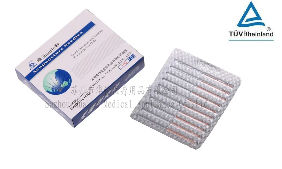 Spiral acupuncture needle for single use |