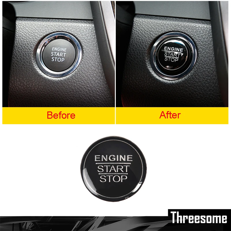 Алюминиевый сплав, кнопка запуска и остановки двигателя автомобиля, кольцевая накладка для Toyota Camry 2018, для Highlander/CHR/ IZOA