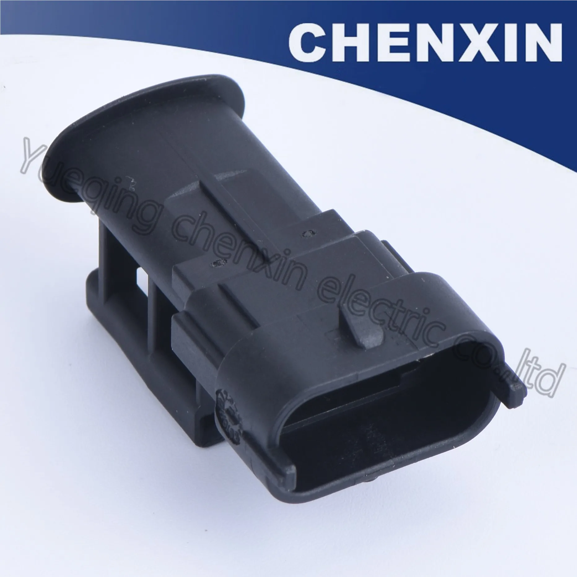 Черный 3-контактный автомобильный водонепроницаемый автоматический разъем 3 5