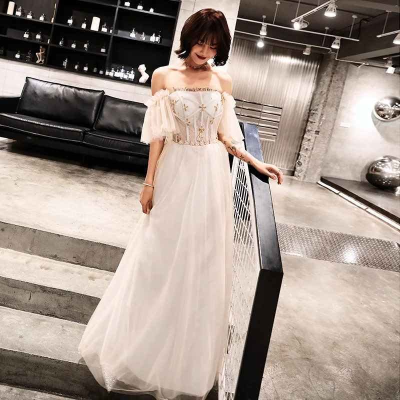 Платье с открытыми плечами сексуальное тонкая сеть пряжа полная длина платье в