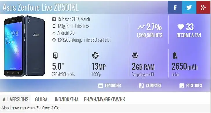 Оригинальный чехол для Asus Zenfone Live ZB501KL задняя крышка корпус задней батареи из