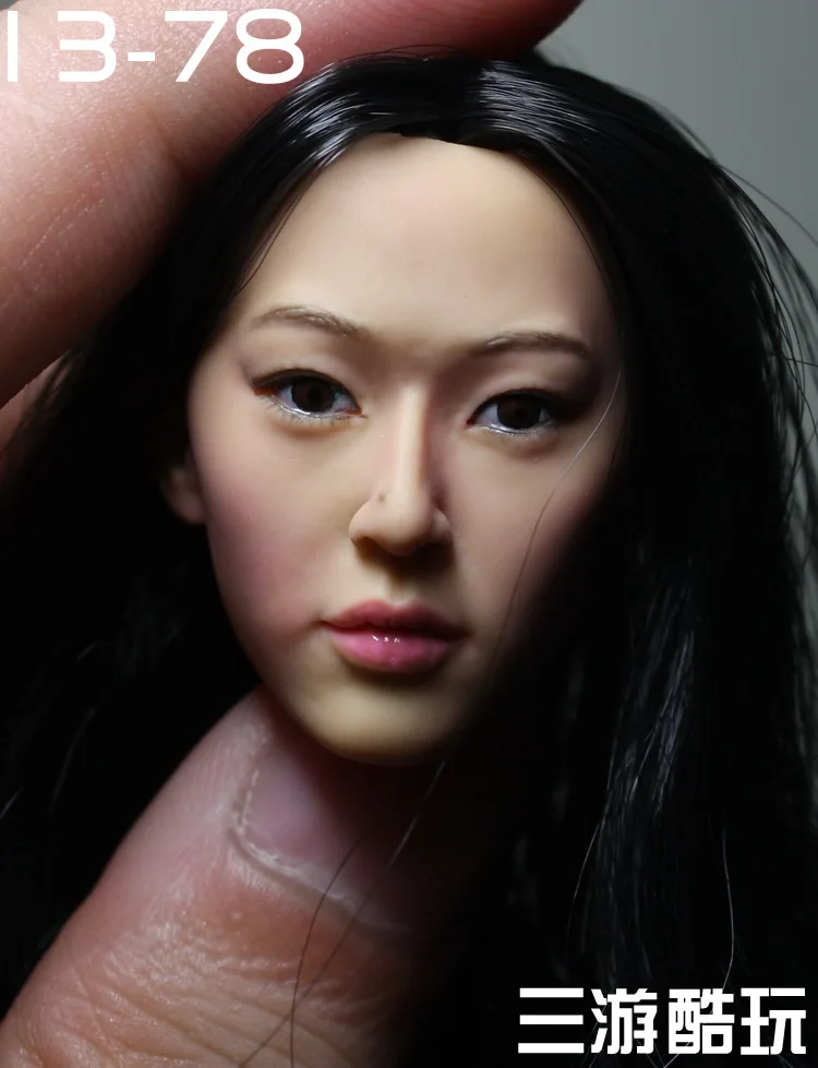 1/6 фигура куклы аксессуары в Корейском стиле Красота headsculpt Jun Ji-hyun форме головы