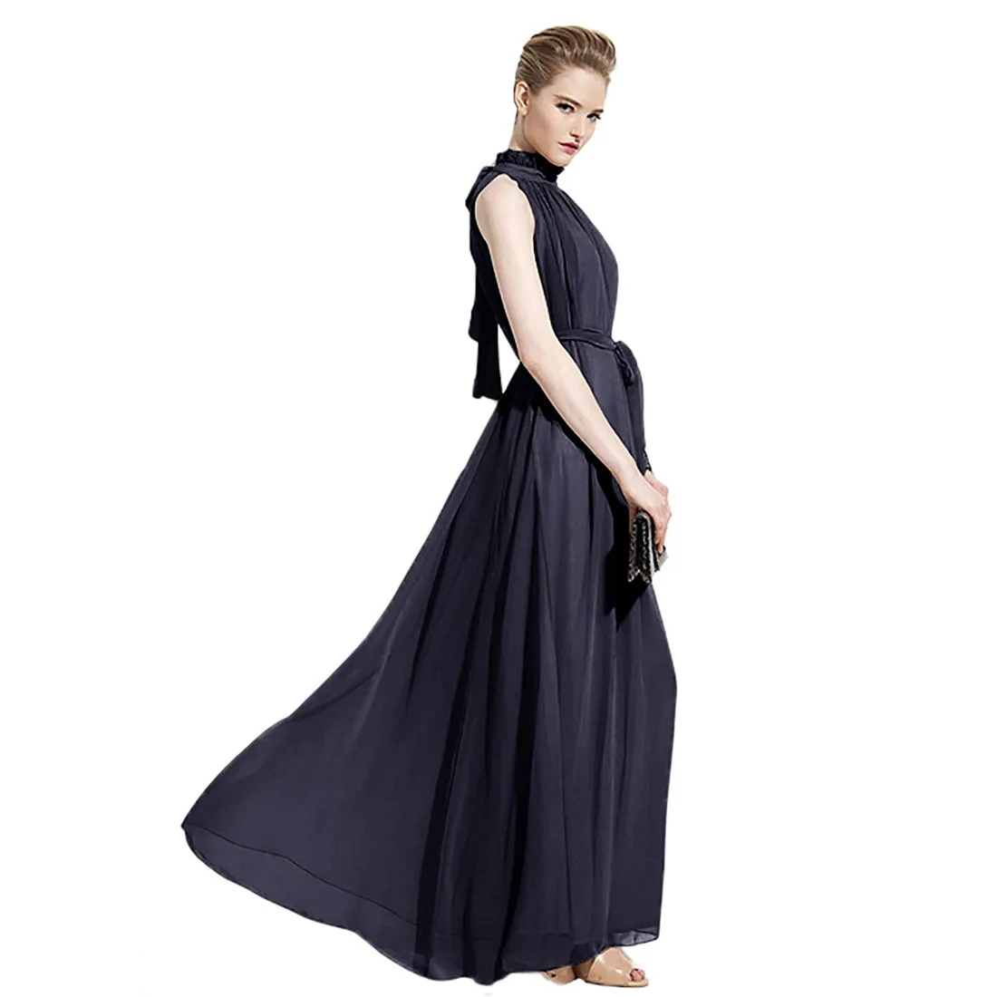 Летняя Пляжная одежда 2017 длинное шифоновое платье в богемном стиле для девочек