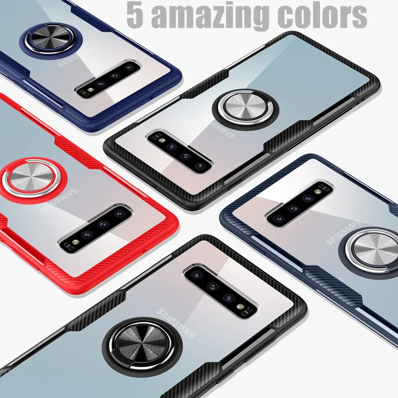 Противоударный защитный чехол из закаленного стекла для Samsung S10 мягкий