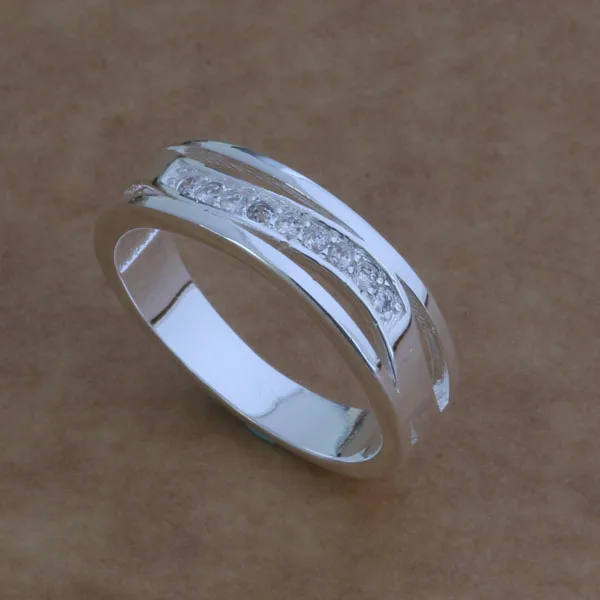 AR048 серебряное цветное кольцо модное ювелирное изделие наклонный пояс ювелирный