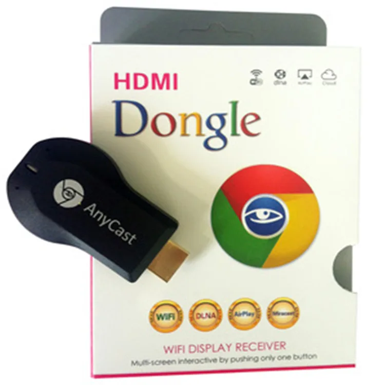 Media Player TV Stick Push Chrome cast Wifi Display Receiver Dongle Chrome Anycast Dl na Air play images - 6