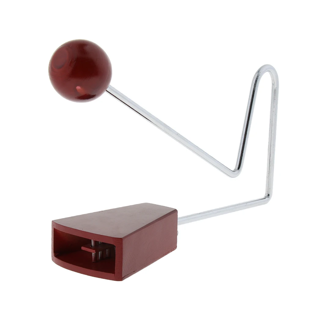 Wooden Vibraslap Hand Percussion for Children Kids Musical Toy Gift Sound Can be Varied Simply by Rotating the Chamber |