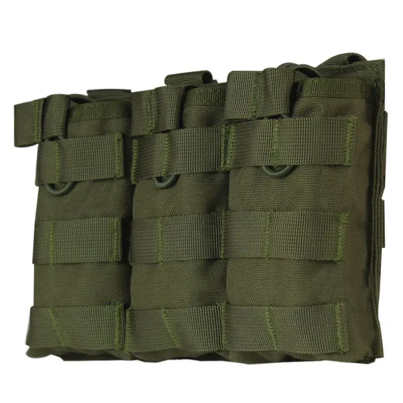 MOLLE открытая Тройная сумка для магазинов быстрый AK AR M4 FAMAS Магнитная страйкбола
