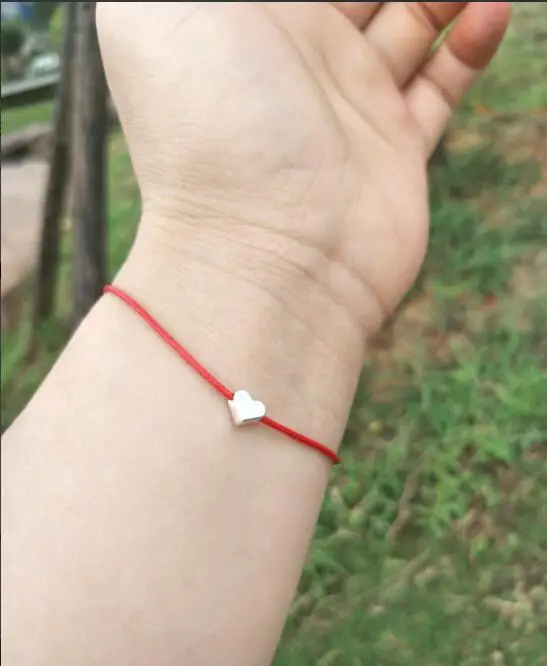 Браслет Шарм в форме сердца с кожаным ремешком|leather bracelet|charm braceletbracelet rope |