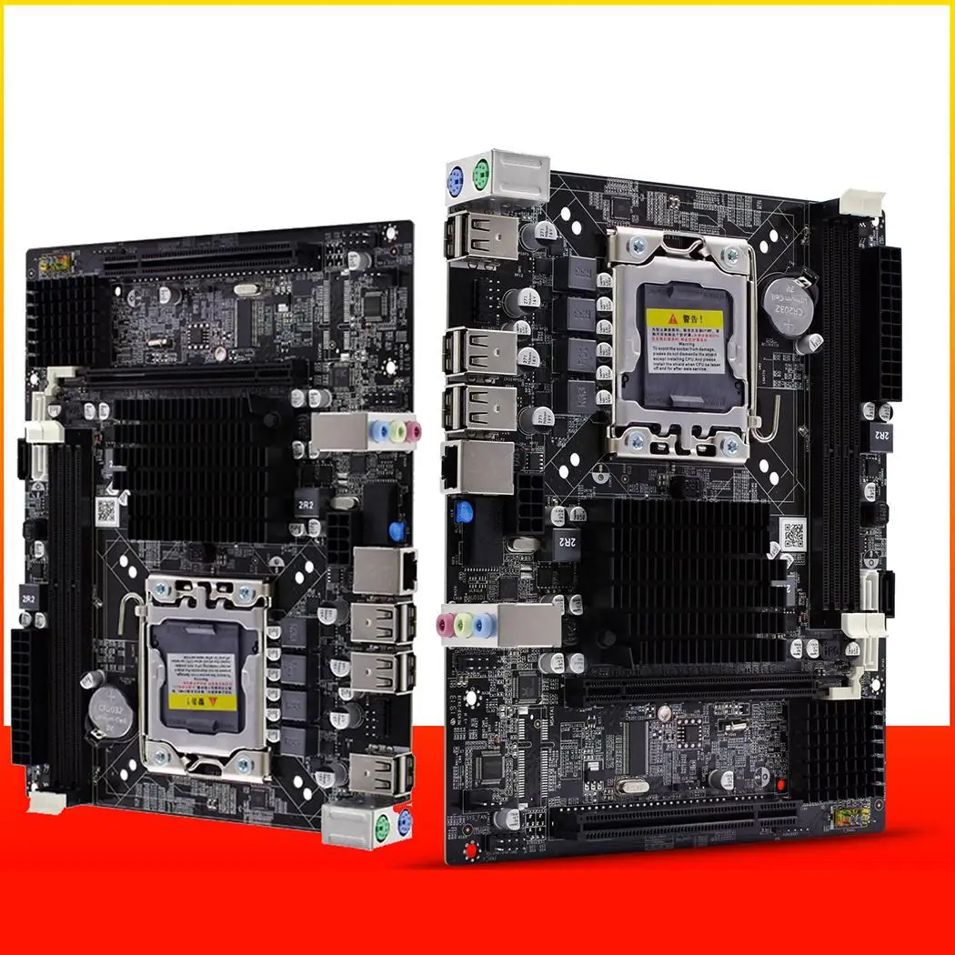 LGA1366 X58 Материнская плата дискретный графический SATA кабель двухканальный S ATA II DDR3