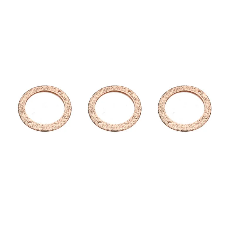 20 шт./лот Новинка двойное отверстие Connecor латунь Простой Круглый Тора Подвески для